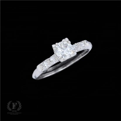 PLATINUM DIAMOND ESTATE ENGAGEMENT RING