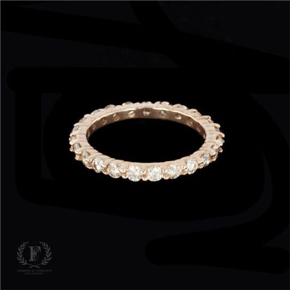 FOREVER ONE! ROSE GOLD FULL DIAMOND ETERNITY BAND