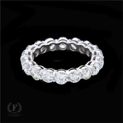 EVERLASTING LOVE! 18K WHITE GOLD DIAMOND ETERNITY BAND