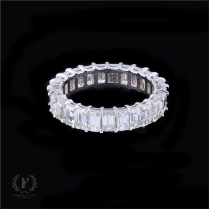 18K WHITE GOLD FULL ETERNITY RING