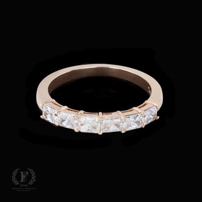 ROSE GOLD DIAMOND HALF ETERNITY BAND