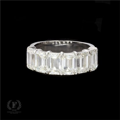 STUNNING COMFORT & STYLE HALF DIAMOND ETERNITY RING