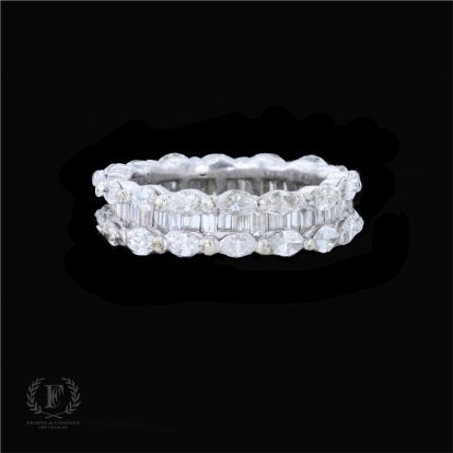 BAGUETTE & MARQUISE DIAMOND FULL ETERNITY BAND