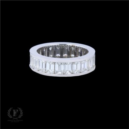 18K WHITE GOLD CHANNEL SET DIAMOND ETERNITY BAND