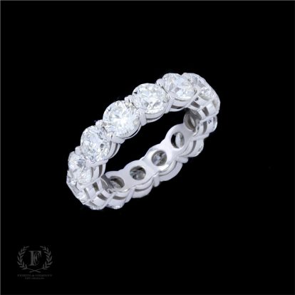 14K WHITE GOLD DIAMOND FULL ETERNITY BAND