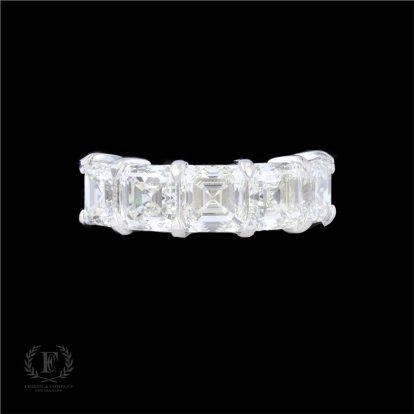 ASSCHER DIAMOND FIVE STONE RING