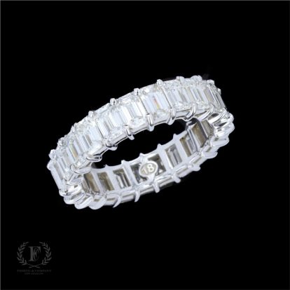 18K WHITE GOLD DIAMOND FULL ETERNITY BAND