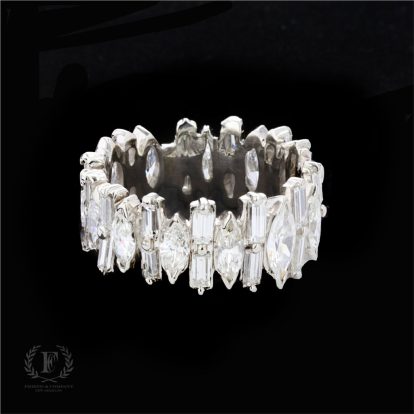 GLITTER FOR YOUR GLAMOUR MARQUISE & BAGUETTE DIAMOND RING