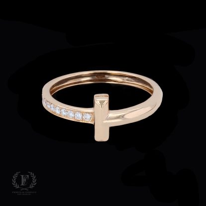 CONTEMPORARY ROSE GOLD DIAMOND RING