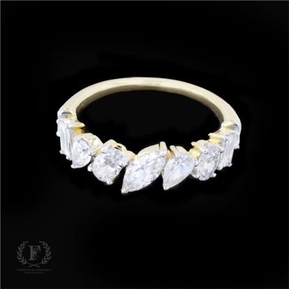 GET SET TO SPARKLE 14K YELLOW GOLD DIAMOND RING