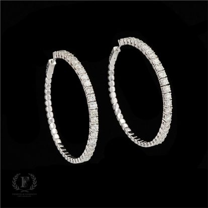 VERSATILE STUNNING DIAMOND HOOPS