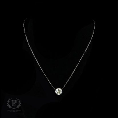 ANTIQUE BEZEL SET OLD EUROPEAN DIAMOND PENDANT