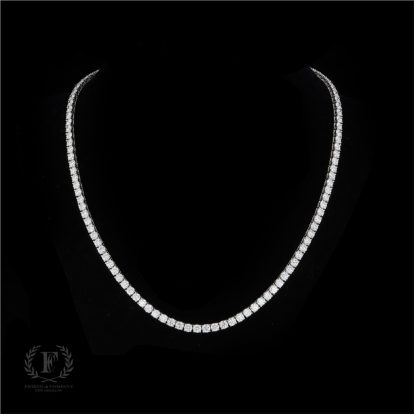 18K WHITE GOLD DIAMOND TENNIS NECKLACE
