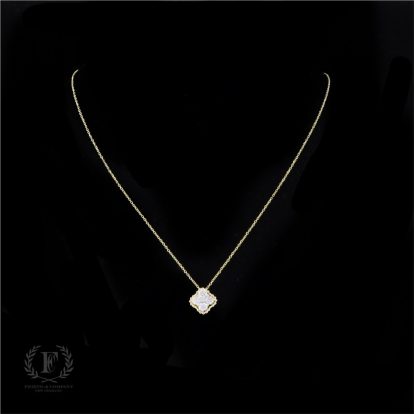 14K YELLOW GOLD BRILLIANT DIAMOND NECKLACE