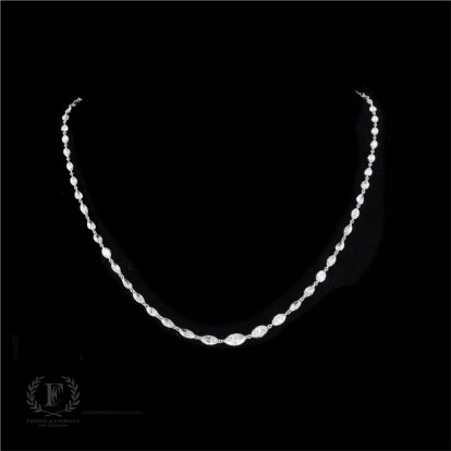 PLATINUM DRILLED DIAMOND NECKLACE