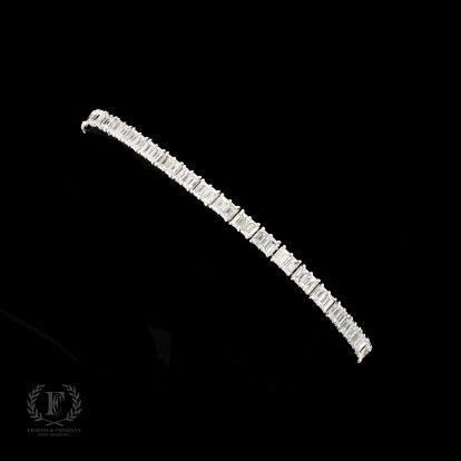 18K WHITE GOLD TENNIS BRACELET