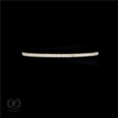 18K YELLOW GOLD DIAMOND BANGLE
