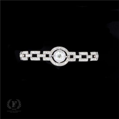 ART DECO OLD MINE DIAMOND BRACELET