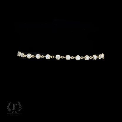 14K YELLOW GOLD DIAMOND BRACELET