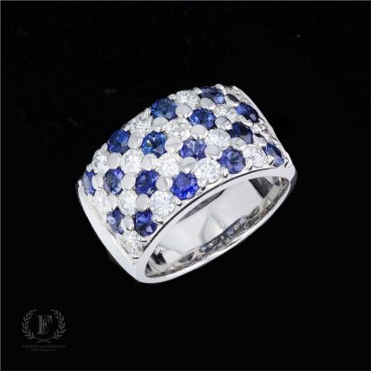 SAPPHIRE & DIAMOND ESTATE RING