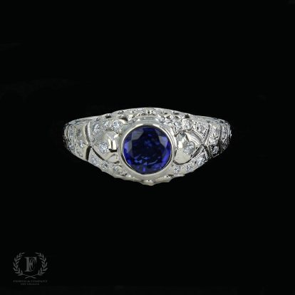 Vintage Sapphire & Diamond Ring