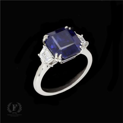 PERFECT PRECISION & BALANCE SAPPHIRE & DIAMOND ESTATE RING
