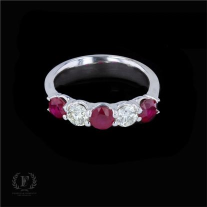 PRECIOUS PAIRING! RUBY & DIAMOND RING
