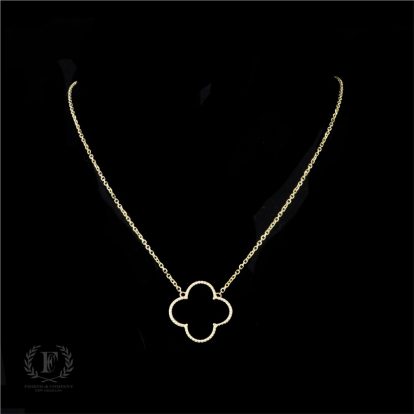 ONYX PENDANT ON 14K YELLOW GOLD CHAIN